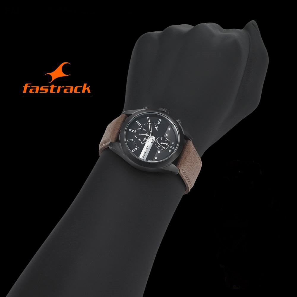 Titan Fastrack Watch 3165sm01 All Nighters Fastrack 3165nba