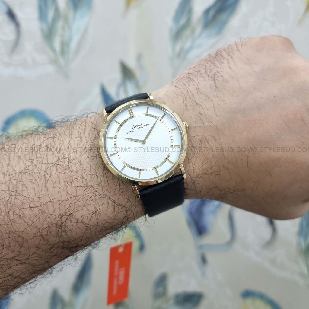 WW0457 IBSO Slim Leather Belt Watch B2246G