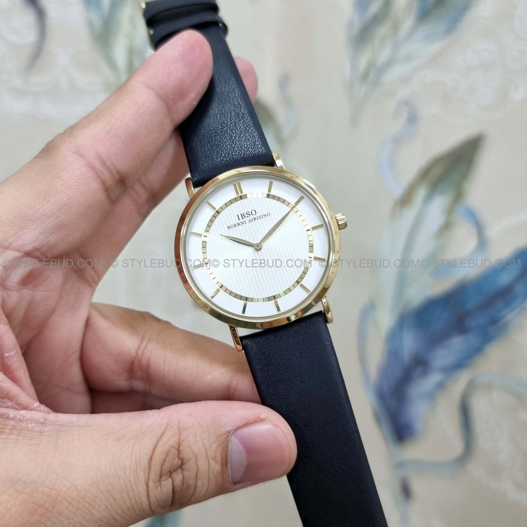 WW0457 IBSO Slim Leather Belt Watch B2246G