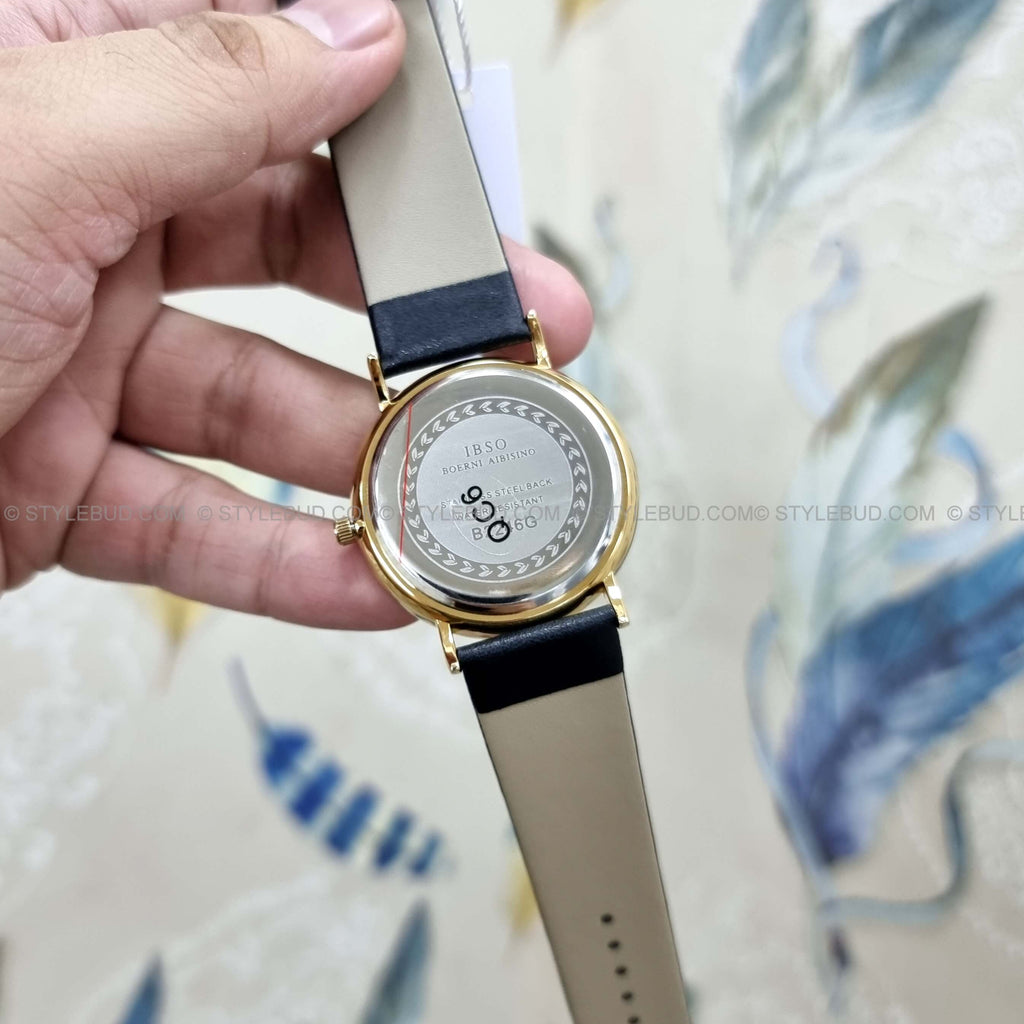 WW0457 IBSO Slim Leather Belt Watch B2246G