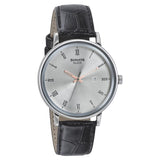 WW2453 Sonata Sleek Date Leather Belt Watch 7131SL01