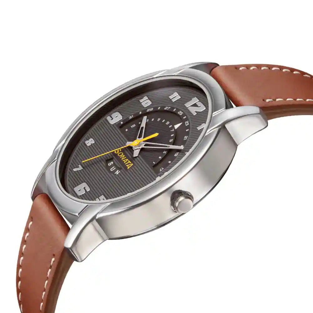 Sonata 77031SL03 Watch
