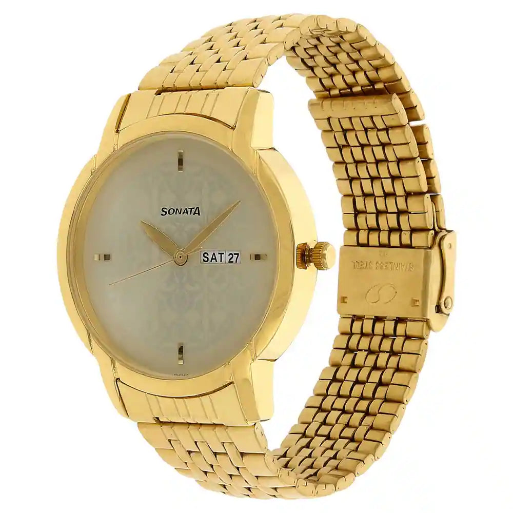 Sonata 77031YM04 Watch