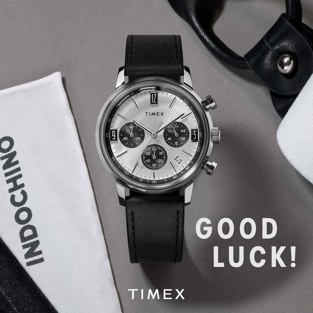 WW3022 Timex Marlin Chronograph Leather Belt Watch TW2W10300