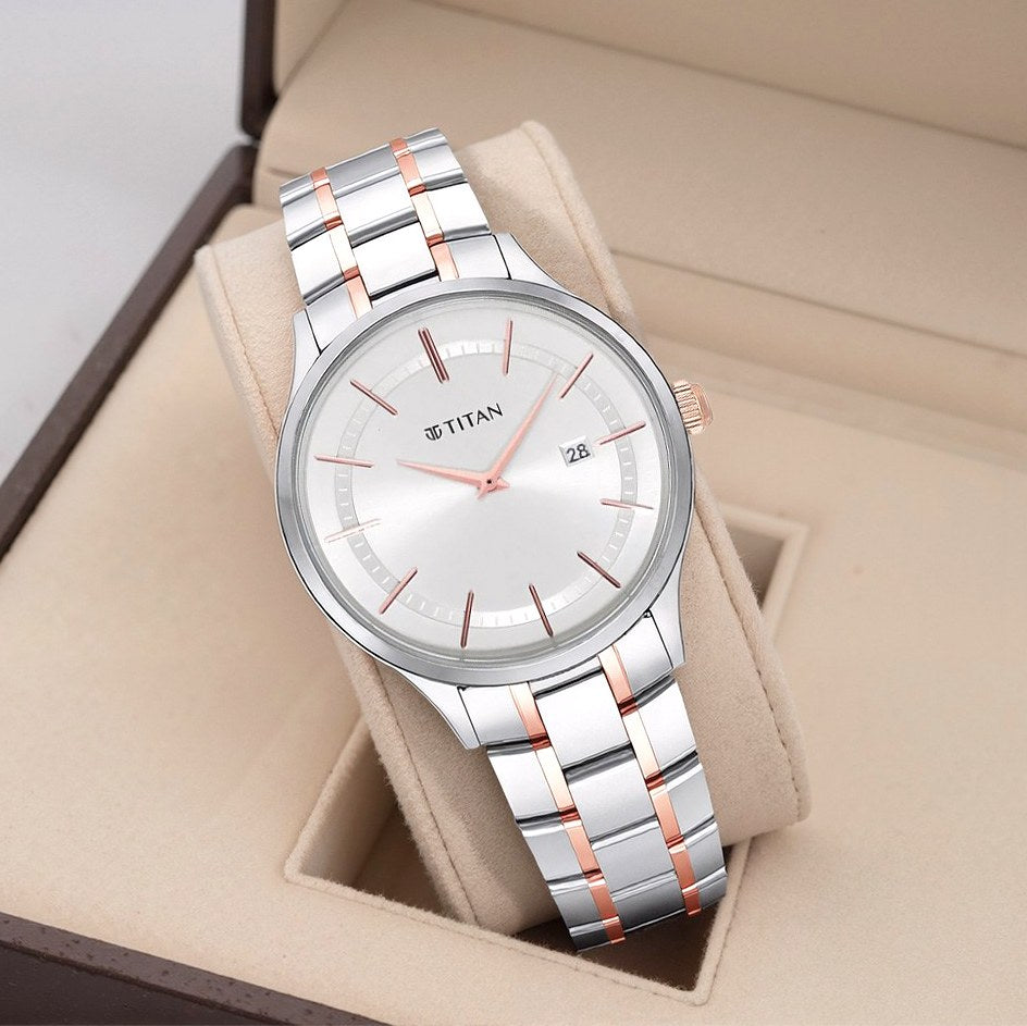 WW0487 Titan Classique Slimline Date Chain Watch 90142KM01