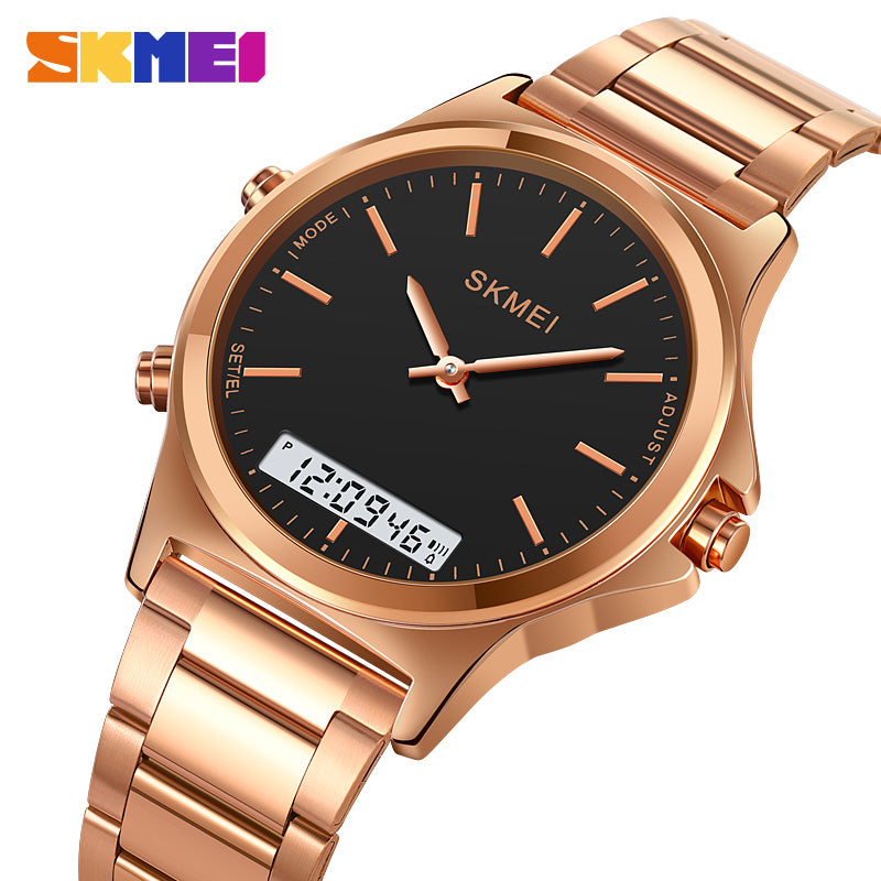 WW2573 Skmei 2120 Rose Gold Black Watch