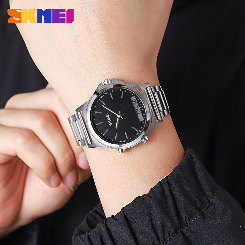 WW2575 Skmei 2120 Silver Black Watch