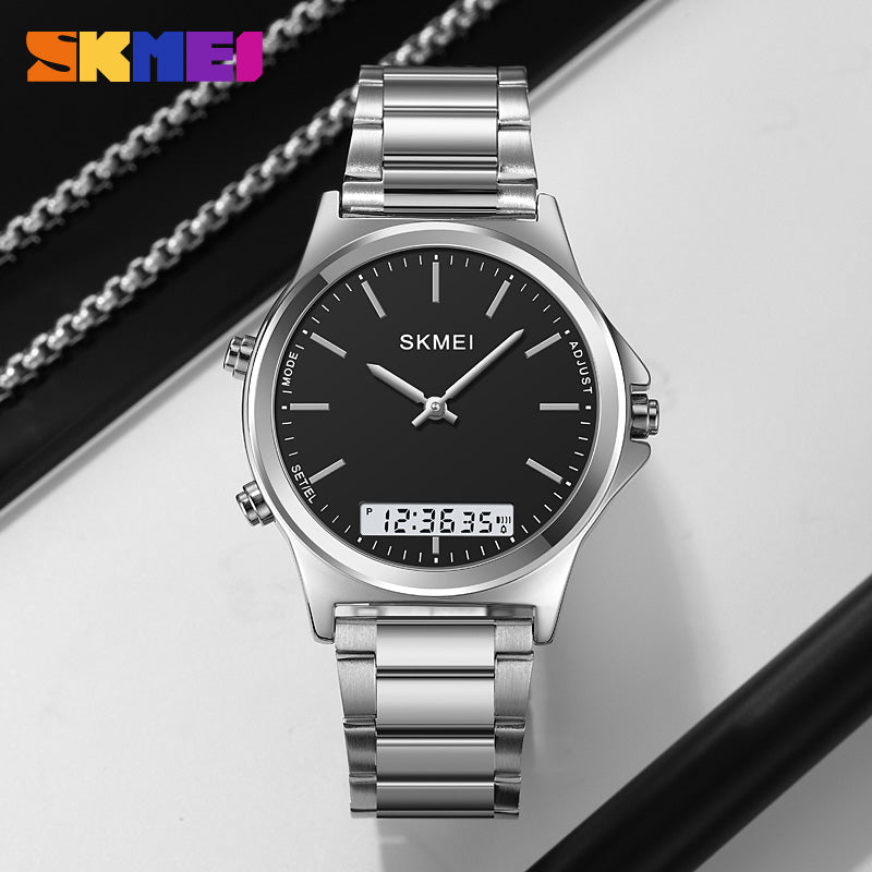 WW2575 Skmei 2120 Silver Black Watch