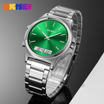 WW2576 Skmei 2120 Silver Green Watch
