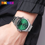 WW2576 Skmei 2120 Silver Green Watch