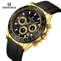 WW2912 Naviforce NF8054 Golden Black Black Watch