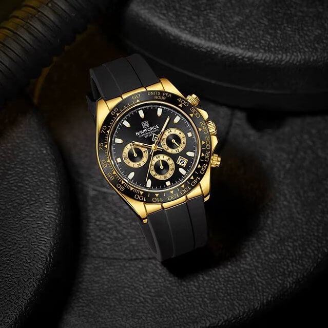 WW2912 Naviforce Chronograph Silicone Belt Watch NF8054