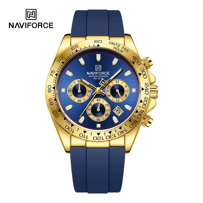 WW2913 Naviforce NF8054 Golden Blue Blue Watch