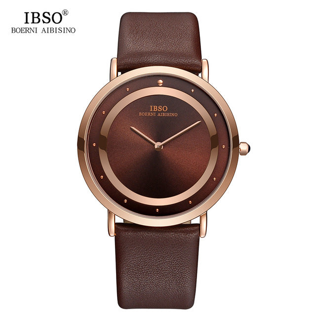 WW0036 IBSO Slim Leather Belt Watch S8160G