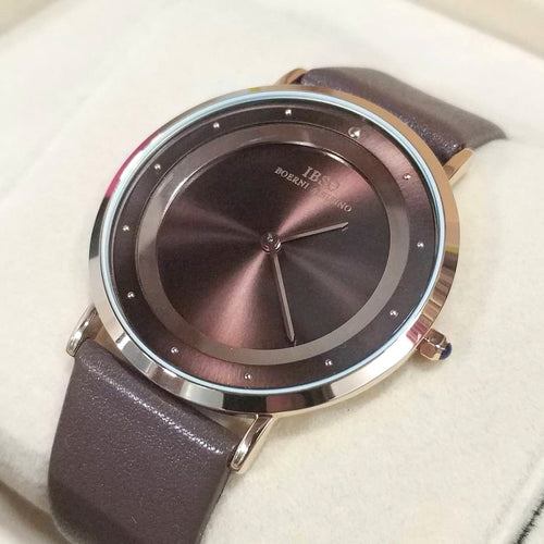 WW0036 IBSO Slim Leather Belt Watch S8160G