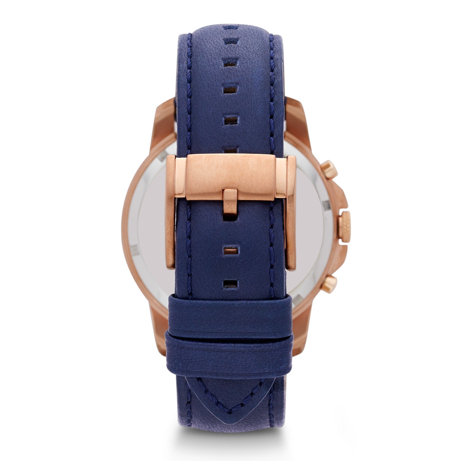 WW0070 Fossil Grant Chronograph Navy Leather Belt Watch FS4835
