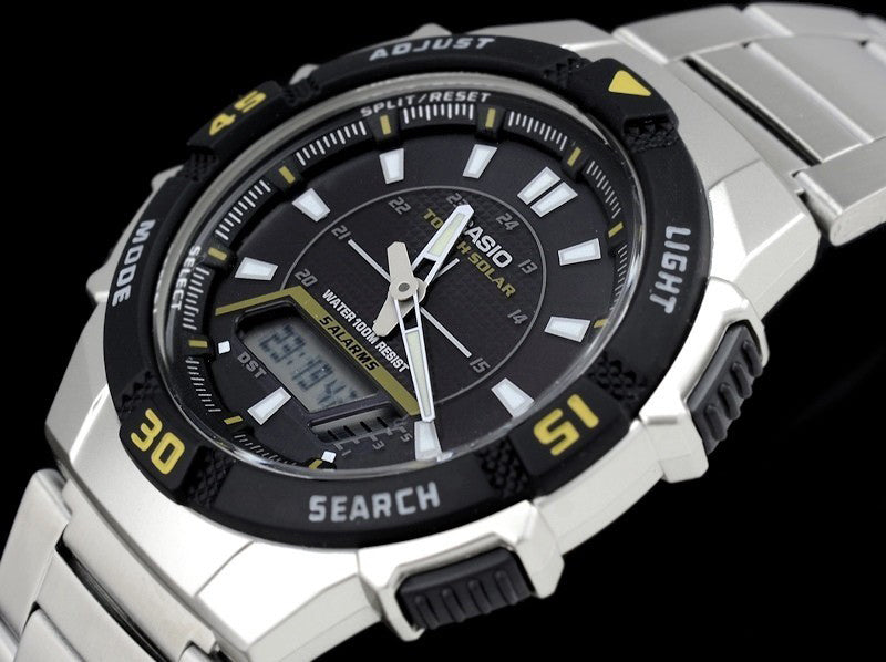 WW0386 Casio Youth Tough Solar Dual Time Chain Watch AQ-S800WD-1EVDF