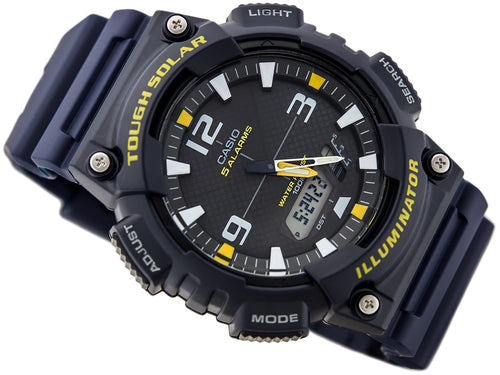 WW0441 Casio Youth Tough Solar Dual Time Resin Belt Watch AQ-S810W-2AVDF