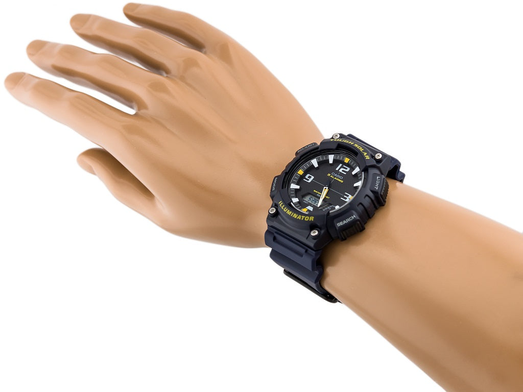 WW0441 Casio Youth Tough Solar Dual Time Resin Belt Watch AQ-S810W-2AVDF
