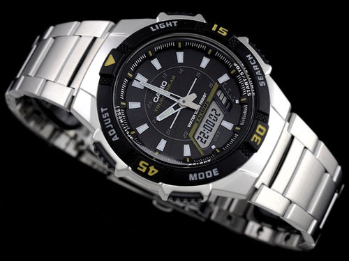 WW0386 Casio Youth Tough Solar Dual Time Chain Watch AQ-S800WD-1EVDF