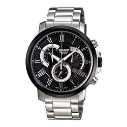 WW0379 Casio Beside Chronograph Stainless Steel Chain Watch BEM-506CD-1AVDF
