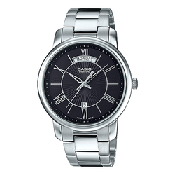 WW0606 Casio Beside Day Date Stainless Steel Chain Watch BEM-152D-1AV