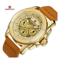 WW1113 Naviforce Multifunction Leather Belt Watch NF9116M