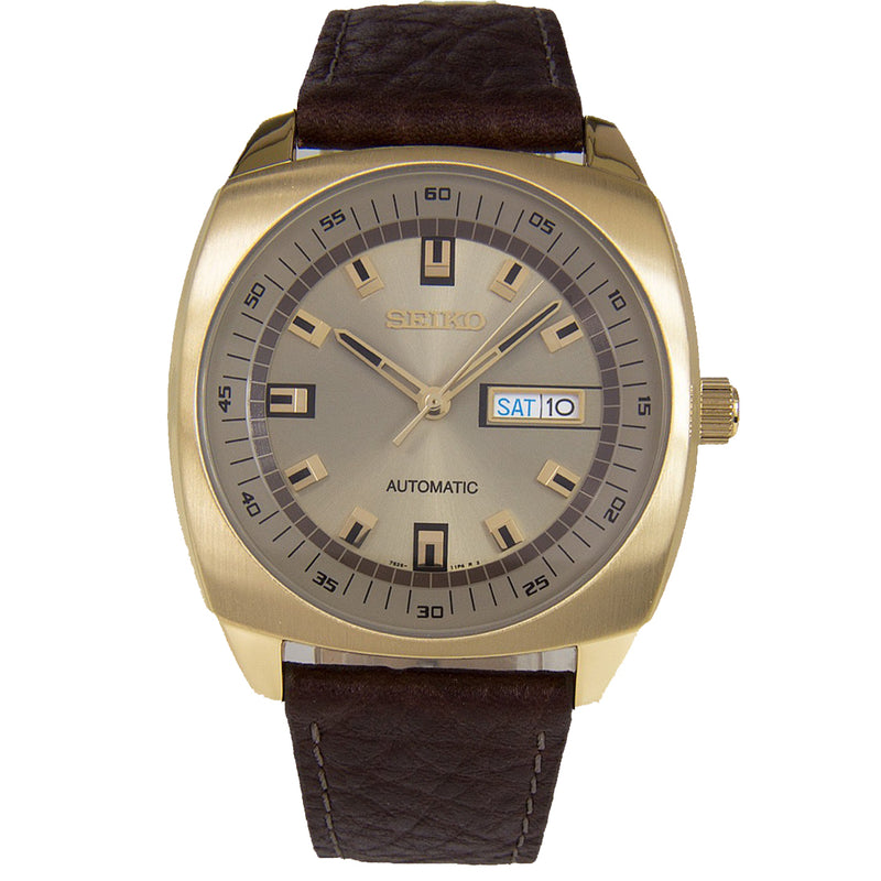 WW0931 Seiko Automatic Day Date Belt Watch SNKN02K1