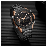 WW1131 Naviforce Multifunction Dual Time Chain Watch NF9146M