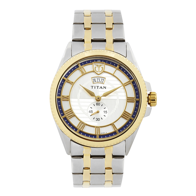 WW0692 Titan Stainless Steel Date Chain Watch 1693BM01