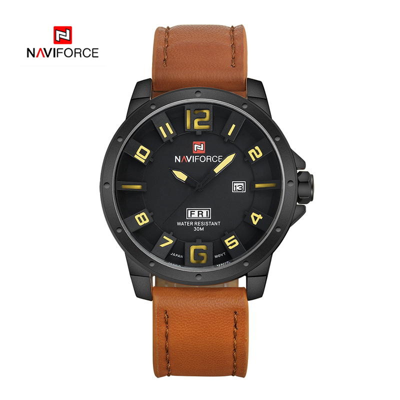 WW0557 Naviforce Day Date Belt Watch