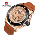 WW1111 Naviforce Multifunction Leather Belt Watch NF9116M