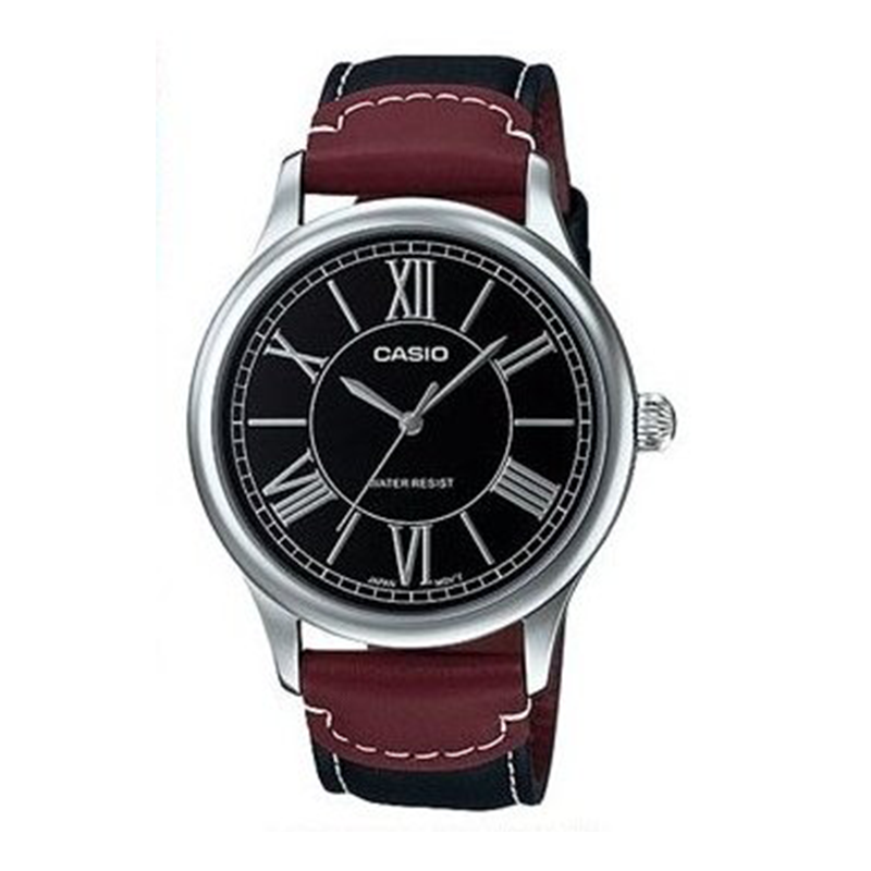 WW0487 Casio Leather Belt Watch MTP-E113L-1AD