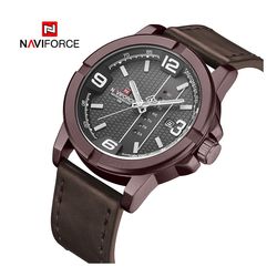 WW1156 Naviforce Day Date Belt Watch NF9177M