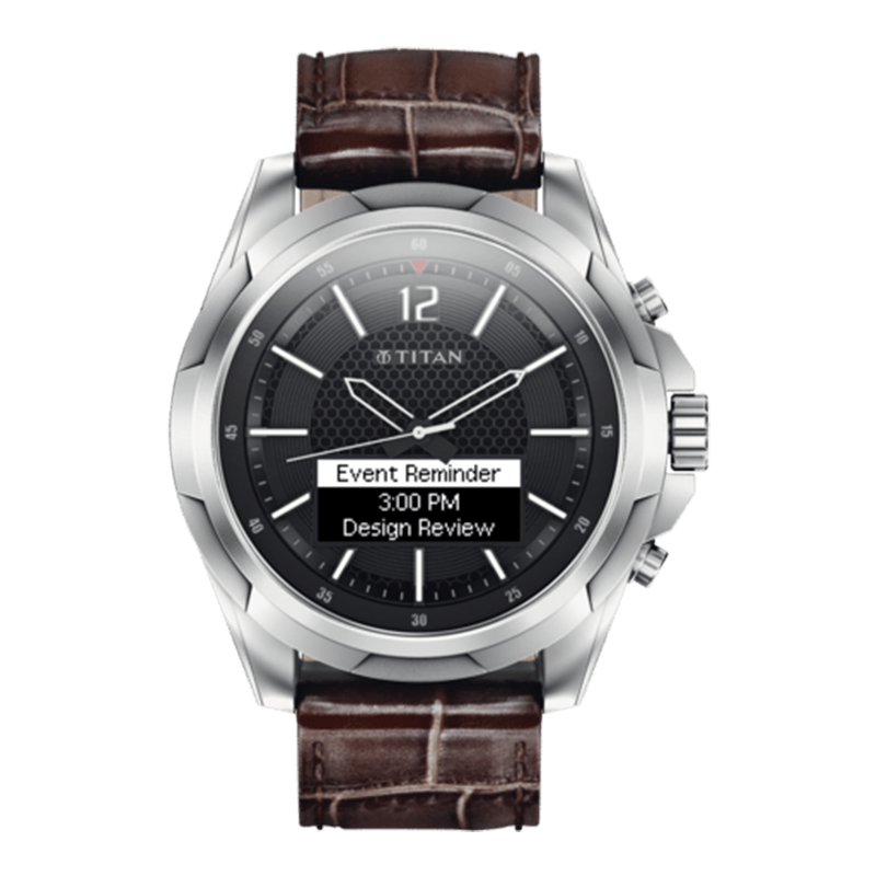 WW0525 Titan JUXT Leather Belt Watch 90055SL01J