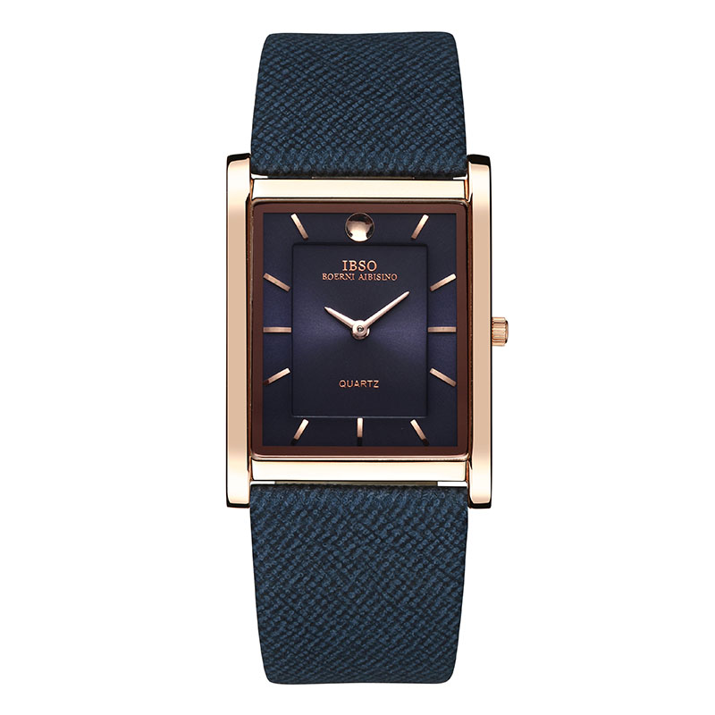 WW0286 IBSO Slim Rose Gold Leather Belt Watch B2232G