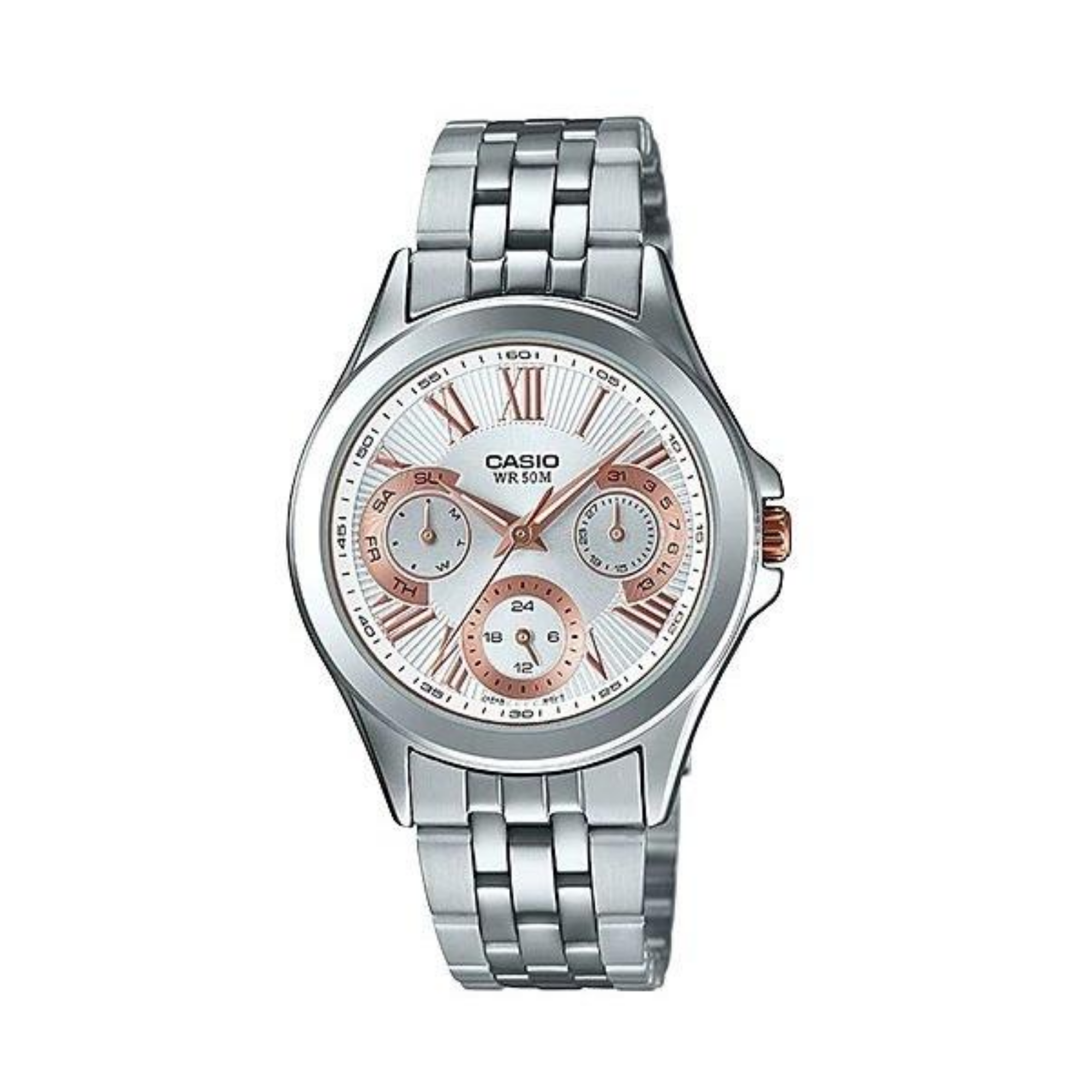 WW1199 Casio Enticer Multifunction Ladies Chain Watch LTP-E308D-7AVDF