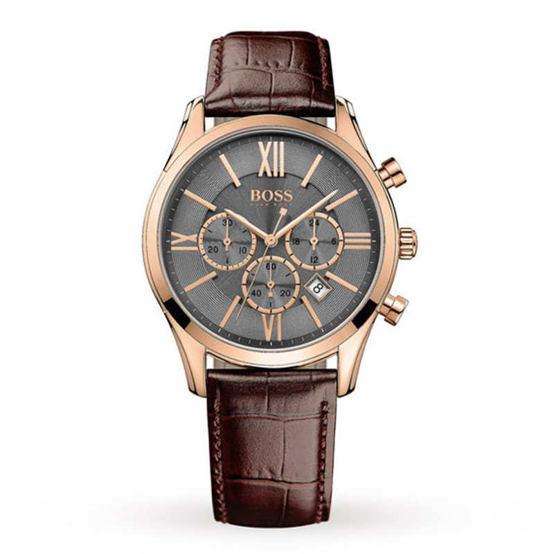 WW0089 Hugo Boss Ambassador Chronograph leather Belt Watch 1513198