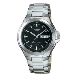 WW0256 Casio Enticer Day Date Stainless Steel Chain Watch MTP-1228D-1AVDF