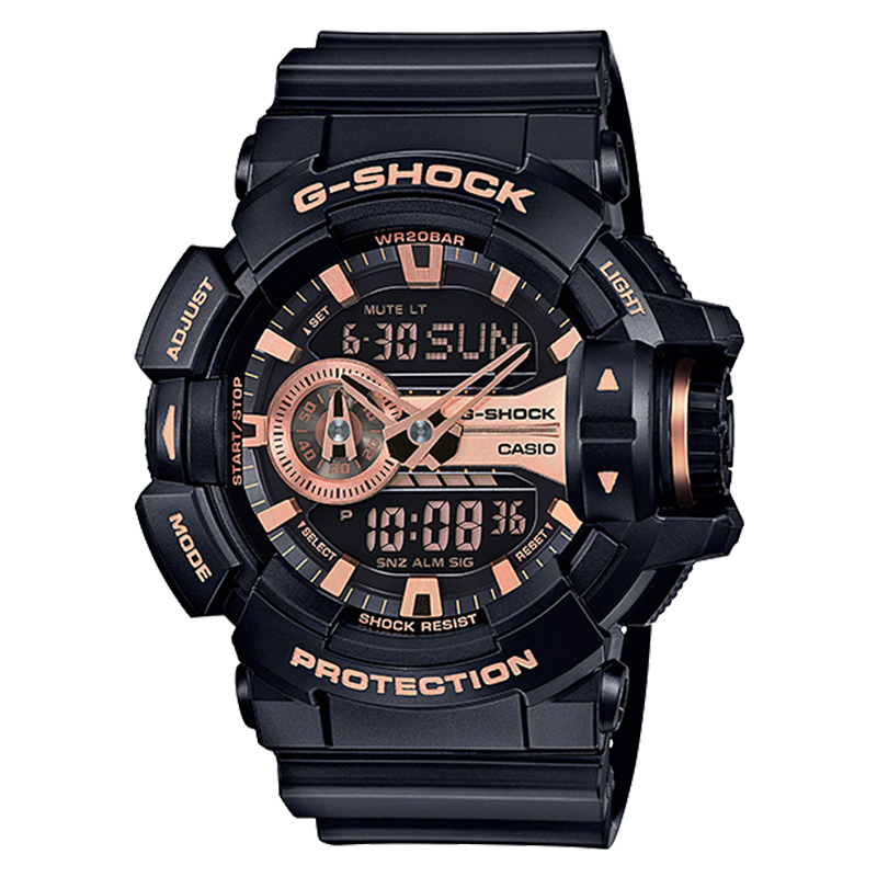 WW0080 Casio G-Shock Sports Resin Belt Watch GA-400GB-1A4DR