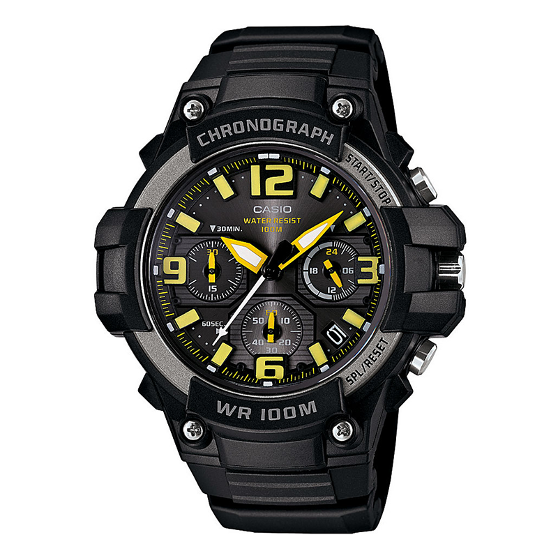 WW0532 Casio Chronograph Sports Fiber Belt Watch MCW-100H-9AV
