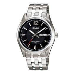 WW0413 Casio Enticer Day Date Chain Watch MTP-1335D-1AVDF