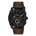 WW0122 Fossil Machine Chronograph Date Leather Belt Watch FS4656