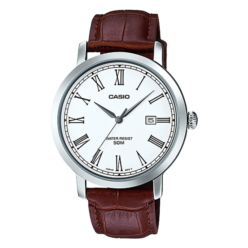 WW0115 Casio Enticer Date Leather Belt Watch MTP-E149L-7BVDF
