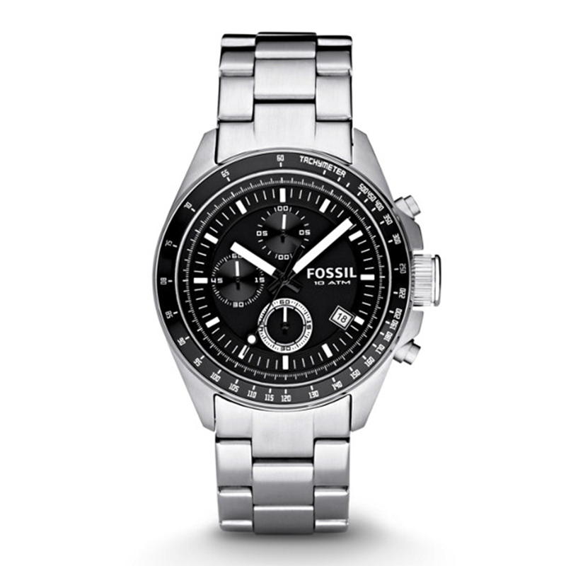 WW0675 Fossil Decker Chronograph Stainless Steel Chain Watch CH2600P