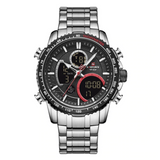 WW1209 Naviforce Multifunction Dual Time Chain Watch NF9182M
