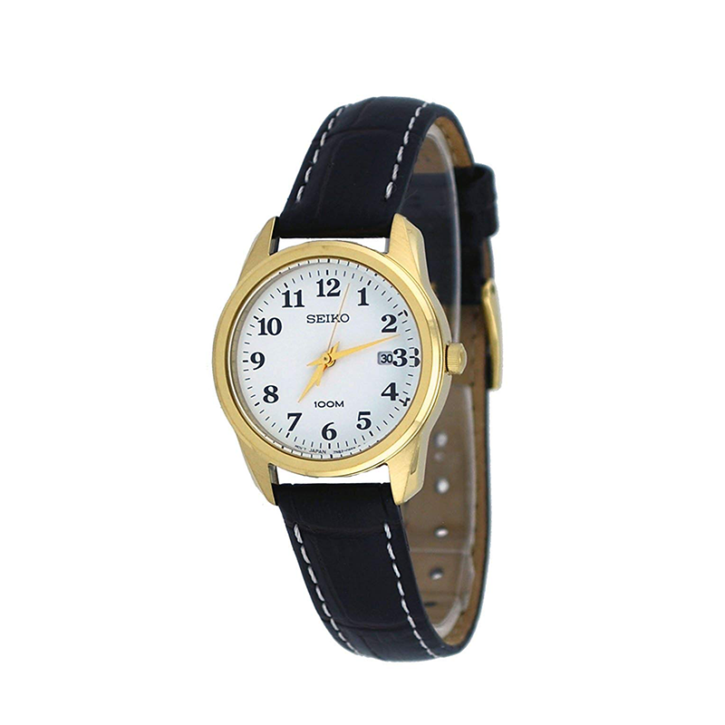 WW0948 Seiko Date Leather Belt Watch SXDE78P1