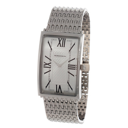 WW0999 Romanson Stainless Steel Chain Watch TM 9252MW WH