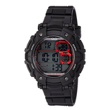 WW0757 Q&Q Digital Day Date Belt Watch M150J001Y