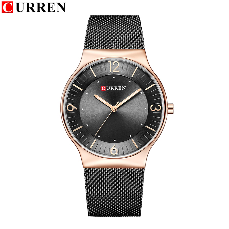 WW0159 Curren Slim Mesh Chain Watch